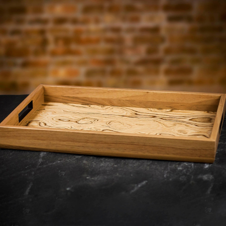 Manopoulos Italian Olive Burl Tray