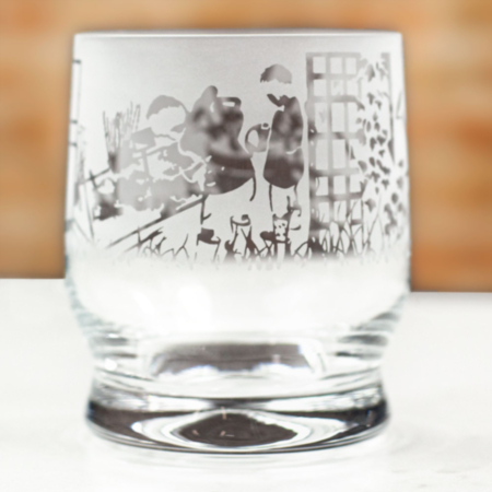 Dartington Aspect Glass Tumbler - Gardening