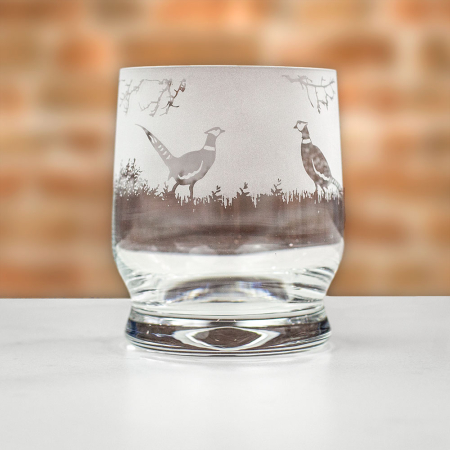 Dartington Aspect Glass Tumbler - Pheasant 