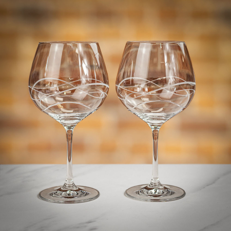 Dartington Twilight Crystal Copa Gin &amp; Tonic Glasses - Pair
