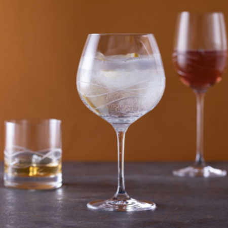Dartington Twilight Crystal Copa Gin &amp; Tonic Glasses - Pair