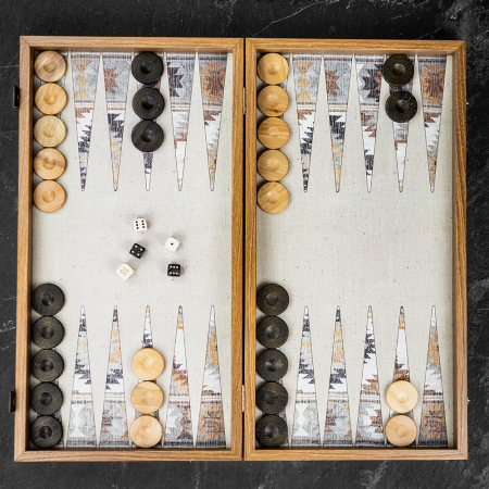 Manopoulos Bohemian Backgammon Set - Tournament