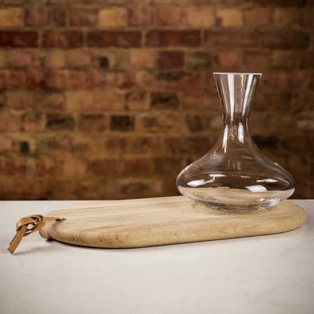 LSA International Carafe and Oak Cheese Board Set